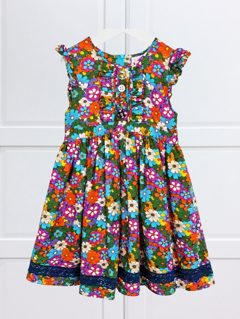 Matilda Jane Paint By Numbers Size 10 Floral Ruffle Twirl Dress